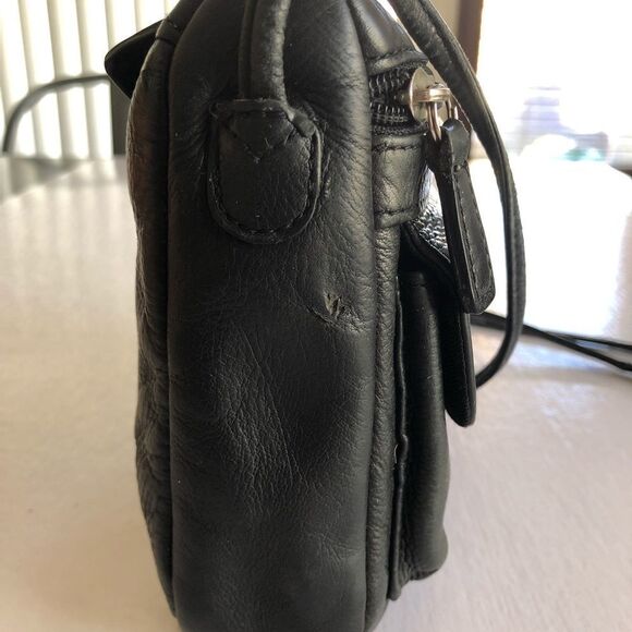 FOSSIL Black Leather Mini Shoulder Bag - Picture 13 of 13